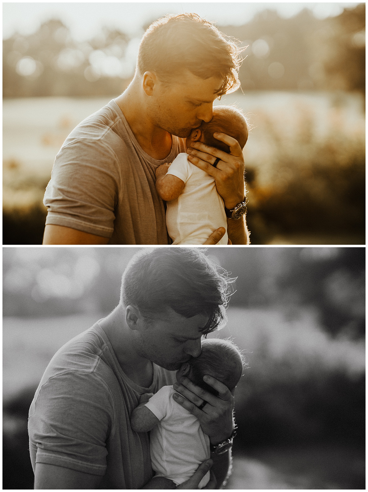 wilmington photographer captures outdoor newborn portraits through relaxed baby led sessions 