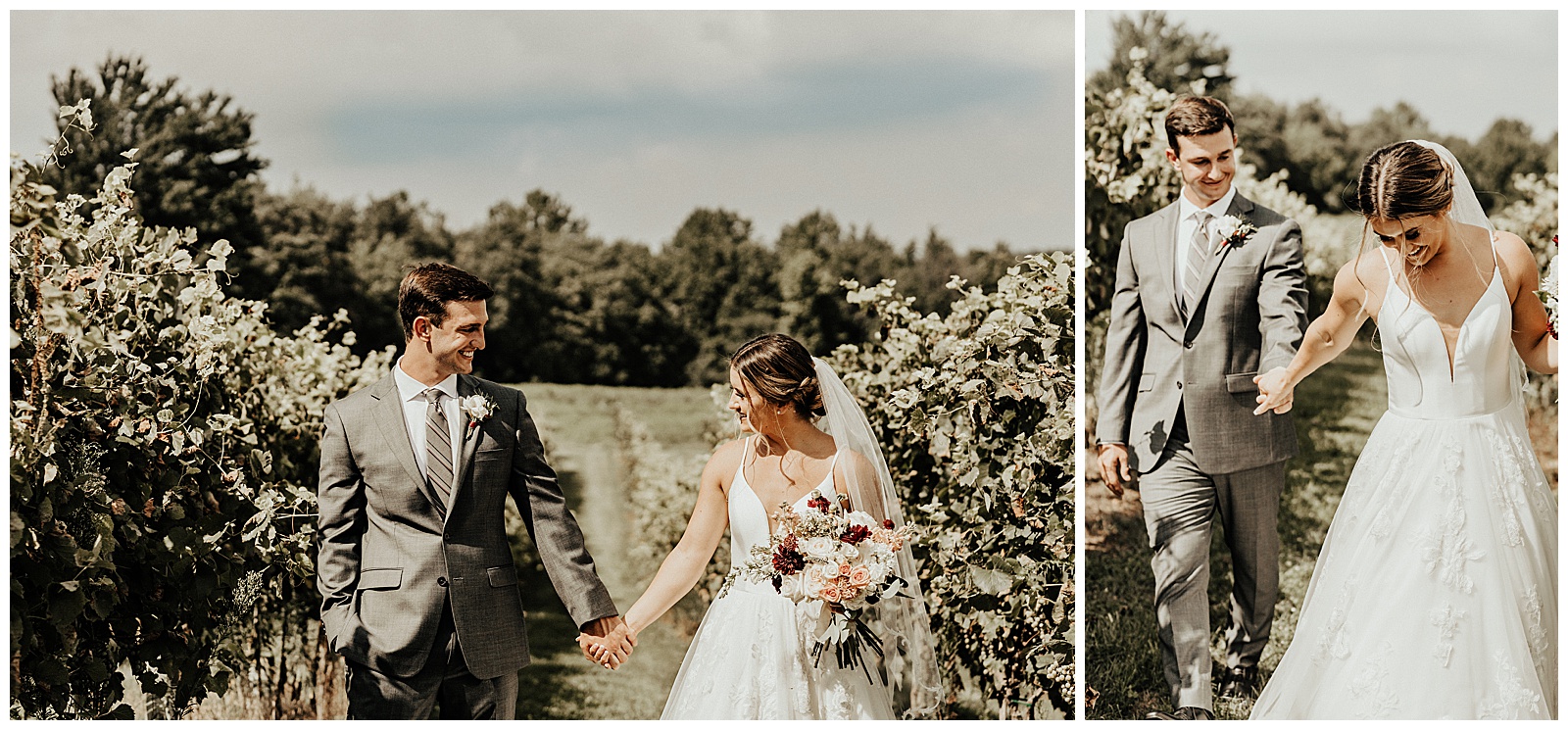 ceremony at an intimate winery wedding in maryland captured by Brey Photo, delaware county photographer