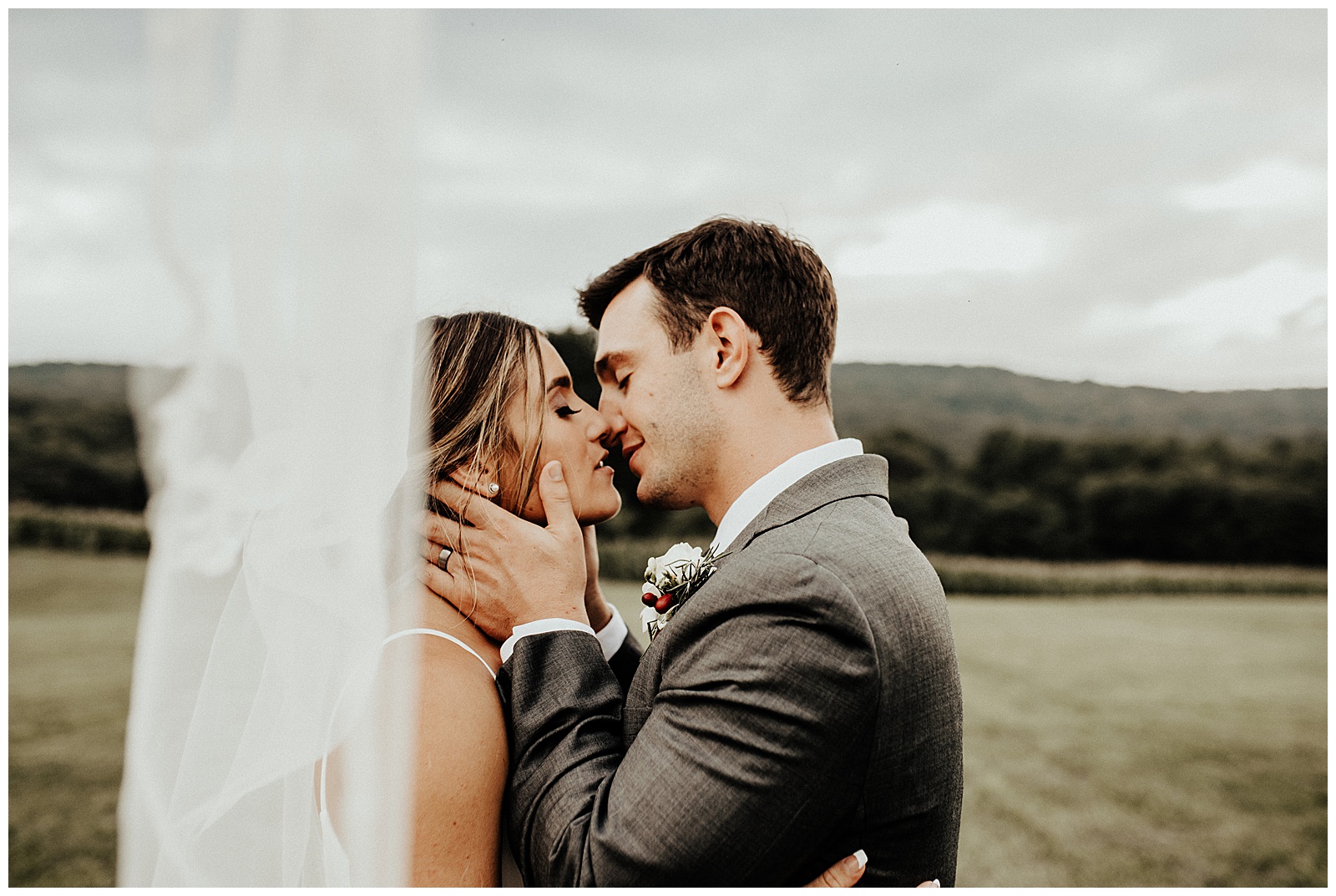 couples portraits intimate winery wedding in maryland captured by Brey Photo, delaware county photographer