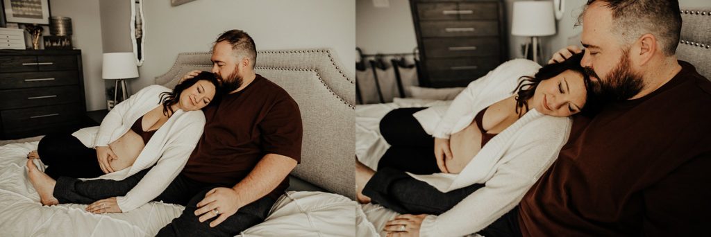 intimate at home maternity session philadelphia photographer