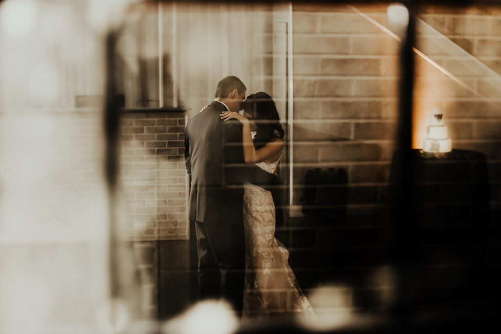 Father daughter dance at November wedding at Platform Thirty at Beat Street Station in Manayunk, Philadelphia by Brey Photo, Delaware County Wedding Photographer