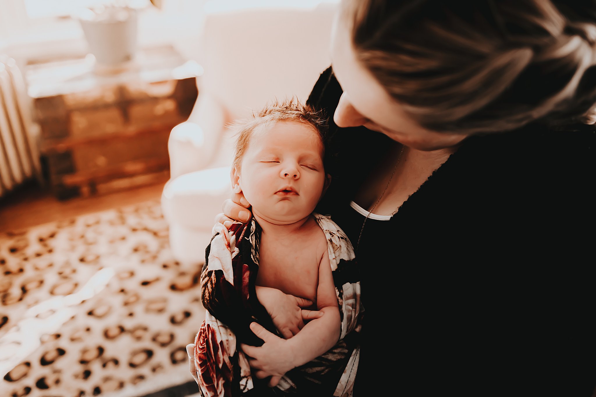 babyled newborn photographer lifestyle session Delaware County PA